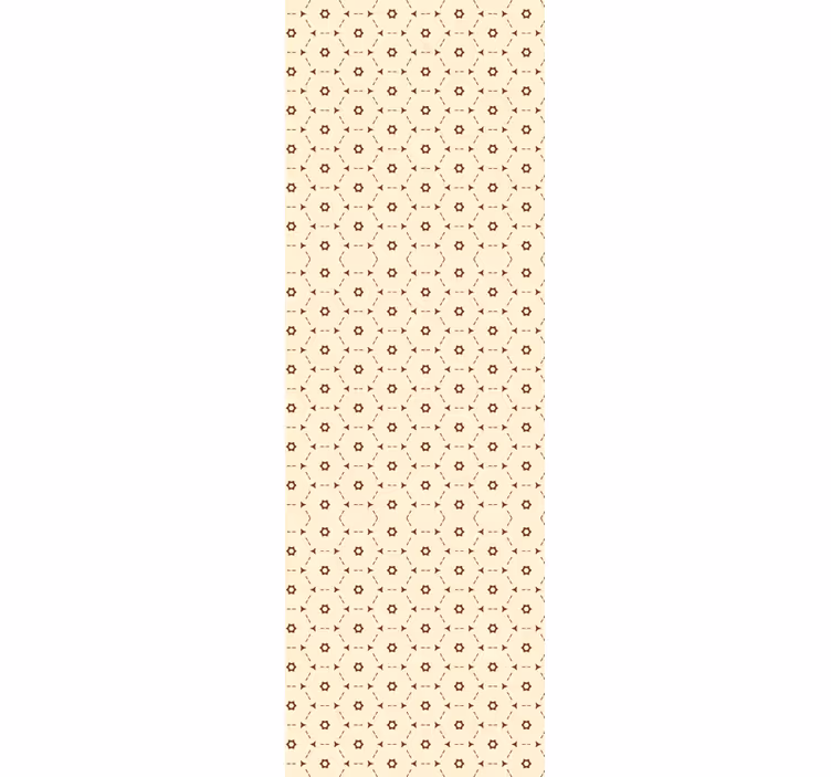 Geometric Flower Accents floral wallpaper - TenStickers
