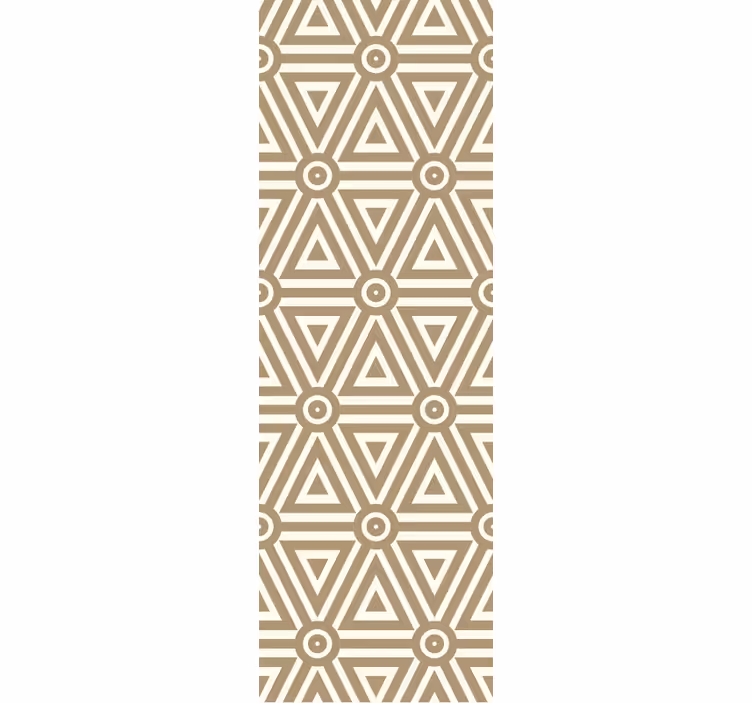 Triangular Beige Arrangement wallpaper geometric - TenStickers