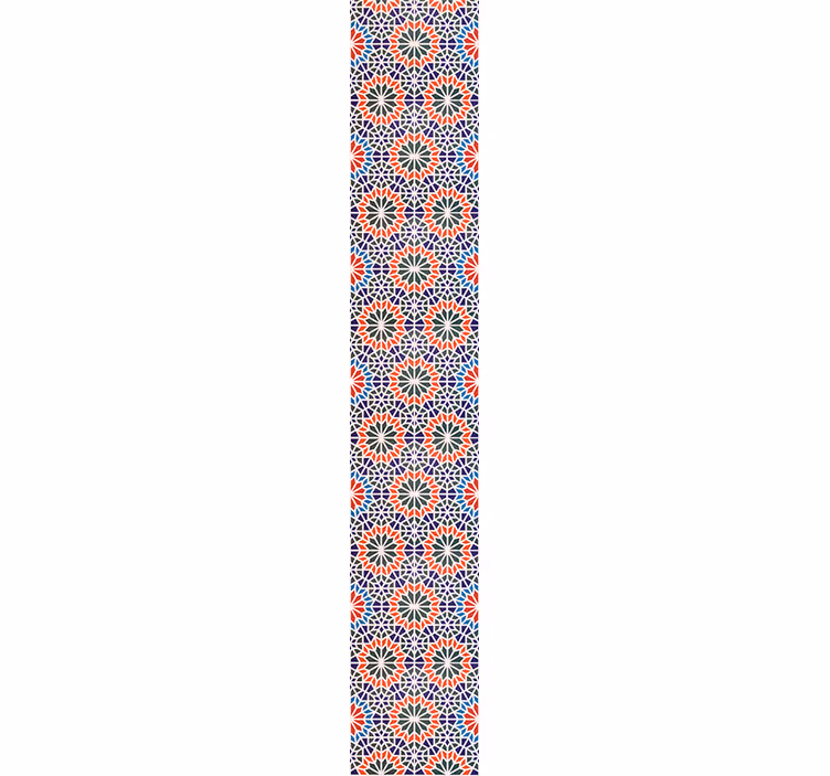 Floral wallpaper with geometric flower patterns - TenStickers