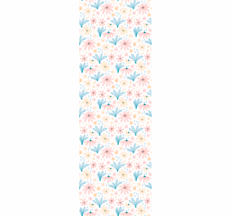 Floral Garden Vibes flowers wallpaper - TenStickers