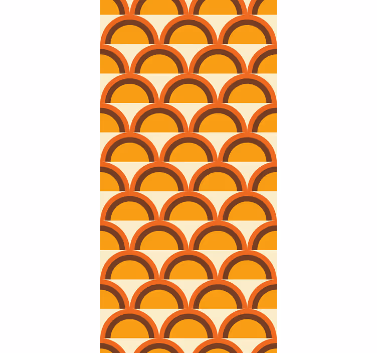 1970's sunset vintage arches retro wallpaper - TenStickers