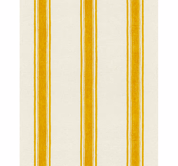 Geometric wallpaper in yellow vertical lines - TenStickers