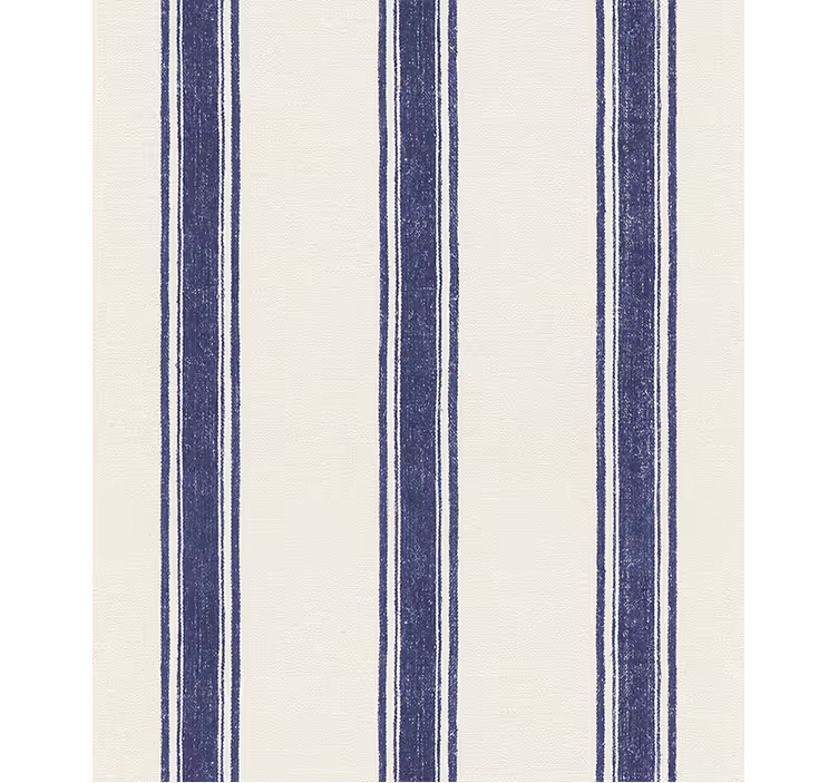 Geometric wallpaper vertical navy blue lines - TenStickers