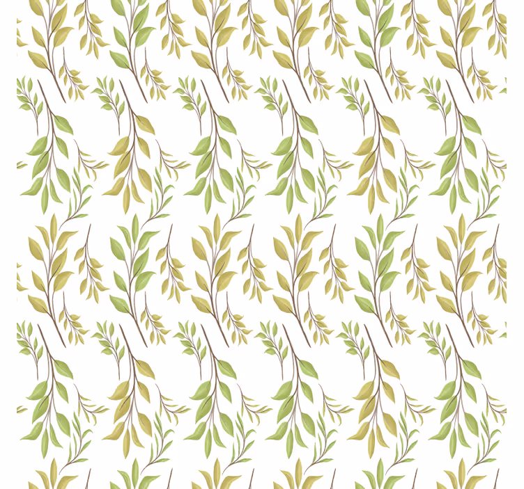 Nature wallpaper in lush green design - TenStickers