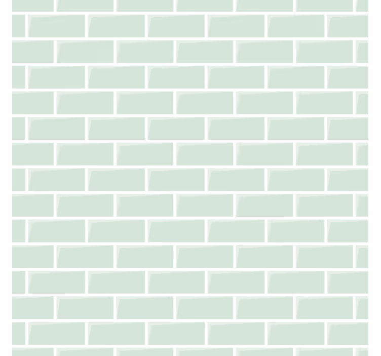 Bricks wallpaper green elegant design - TenStickers