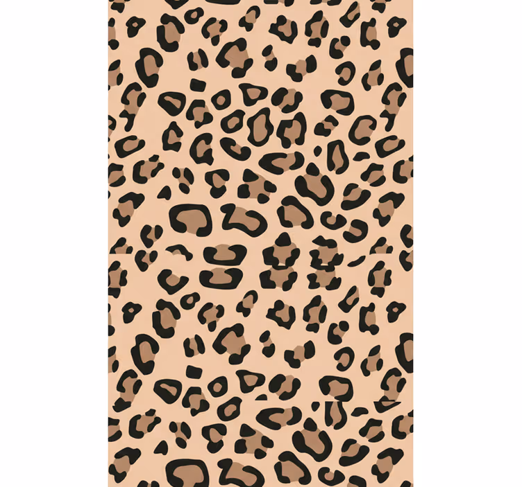Living area wallpaper modern leopard design - TenStickers