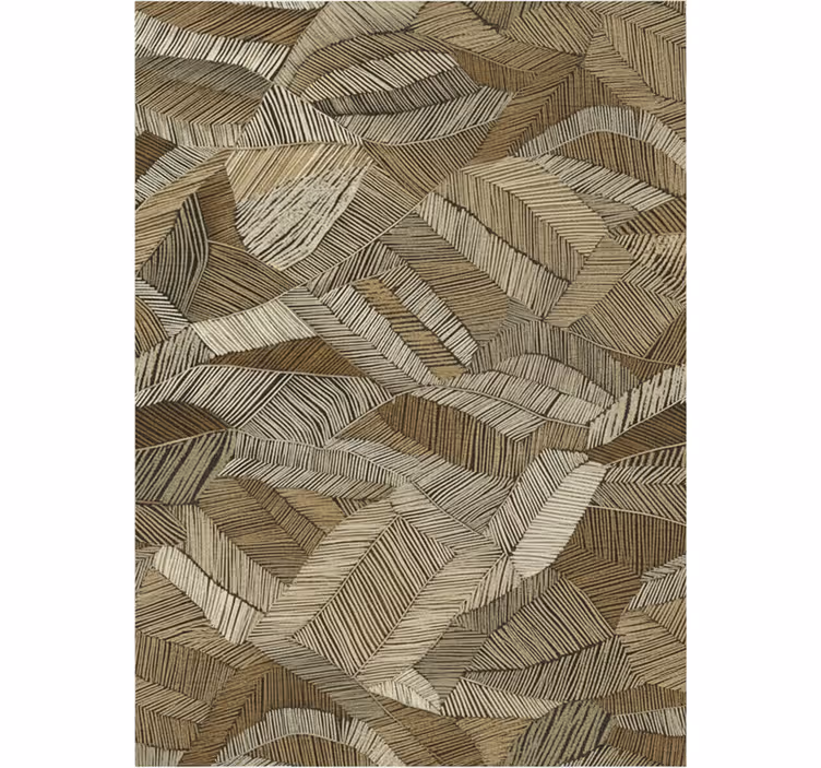 Living area wallpaper abstract geometric earth tones - TenStickers