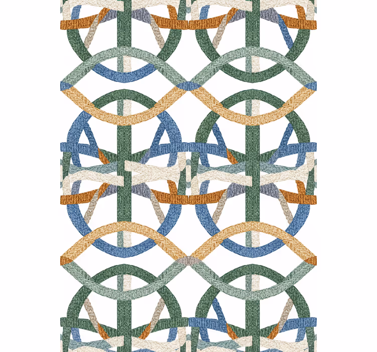Living area wallpaper embroidered string texture - TenStickers