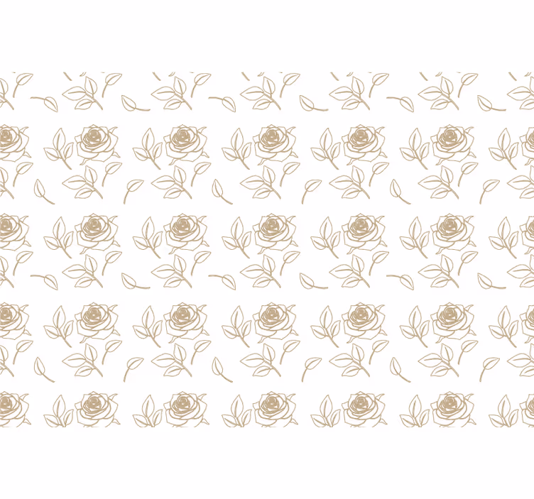 Ornamental wallpaper elegant rose design - TenStickers