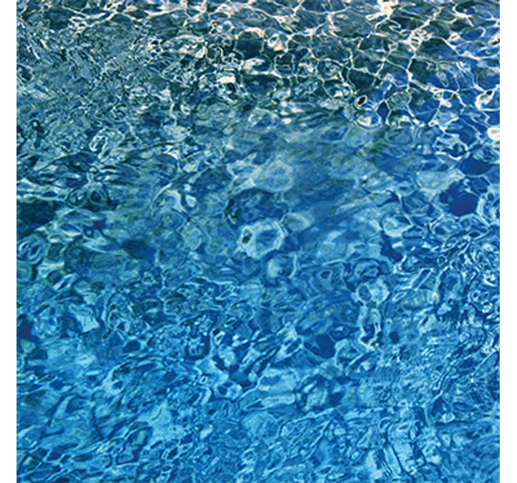 Textured wallpaper blue realistic water - TenStickers