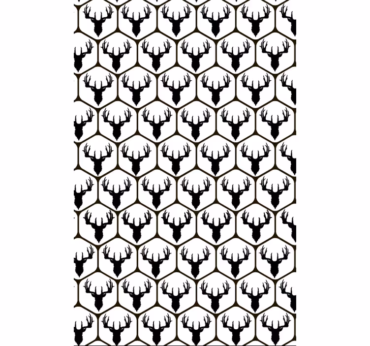 Animals wallpaper tiled stag - TenStickers