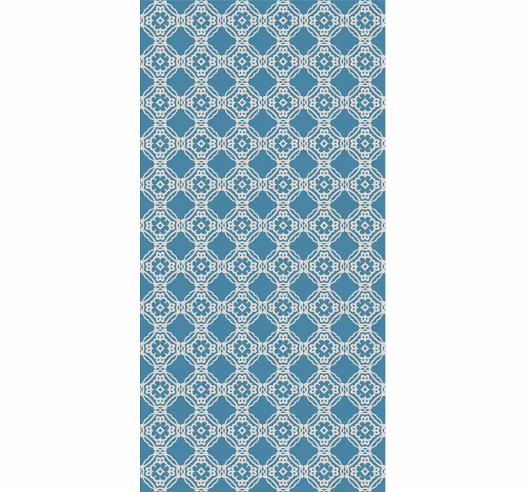 Wall paper in bedroom with intricate geometric design - TenStickers