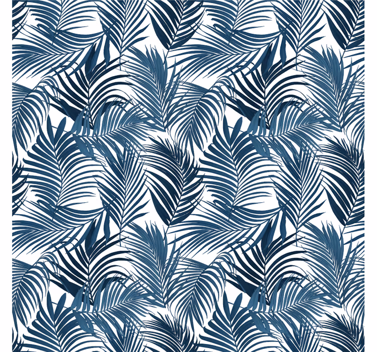 Tropical leaf wall paper in bedroom - TenStickers