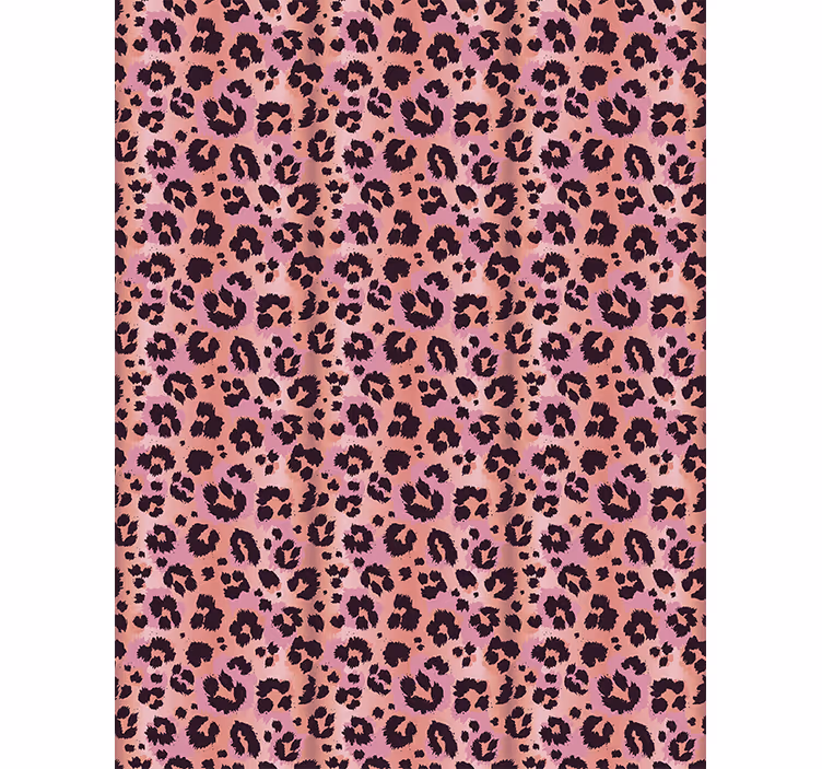 Animals wallpaper pink leopard - TenStickers