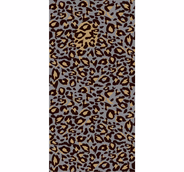 Animals wallpaper gray background with leopard spots - TenStickers