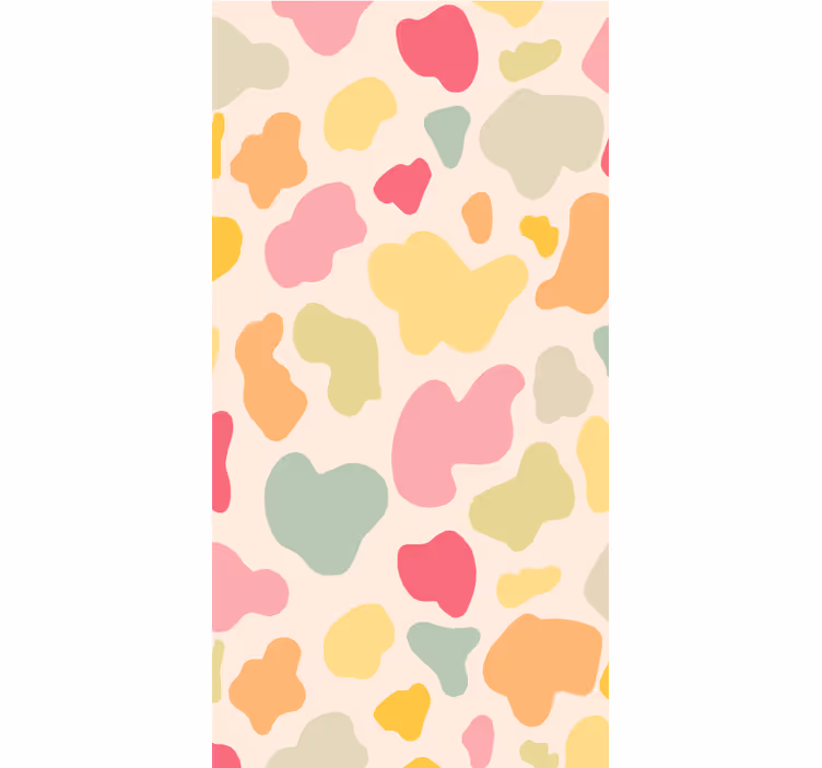 Animals wallpaper rainbow cow print - TenStickers
