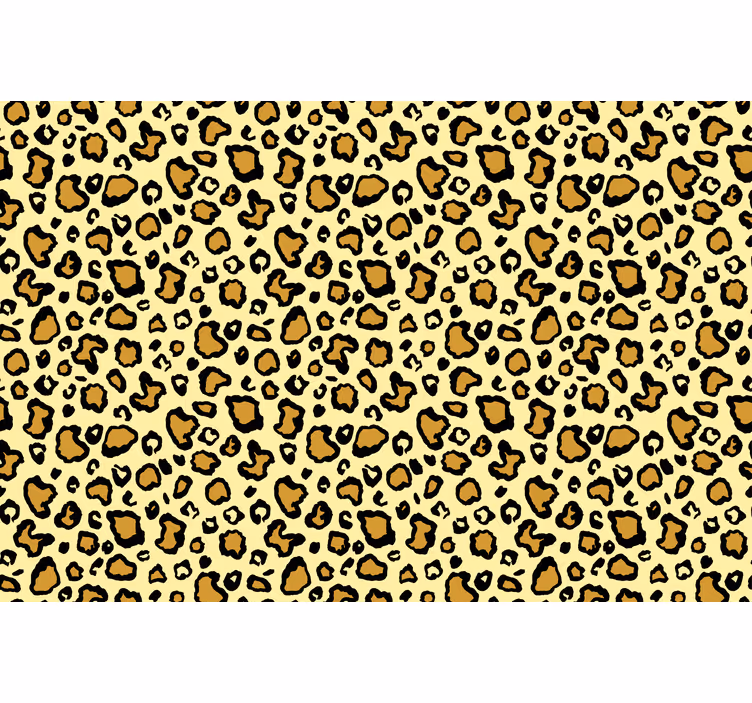 Animals wallpaper yellow leopard pattern - TenStickers