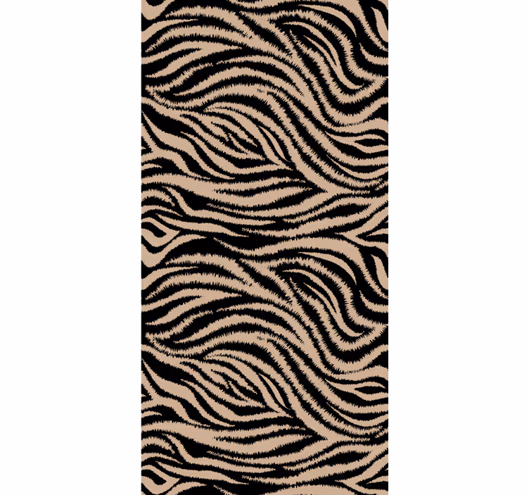 Animals wallpaper zebra striped design - TenStickers