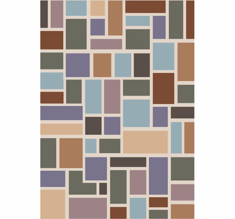 Wallpaper office colourful modern tile - TenStickers