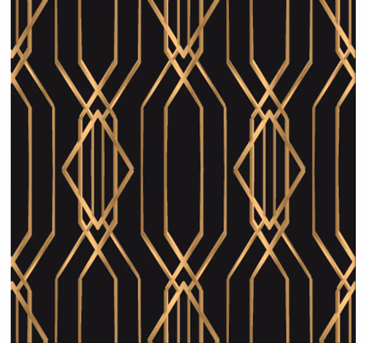 Wallpaper for dining area art deco elegance - TenStickers