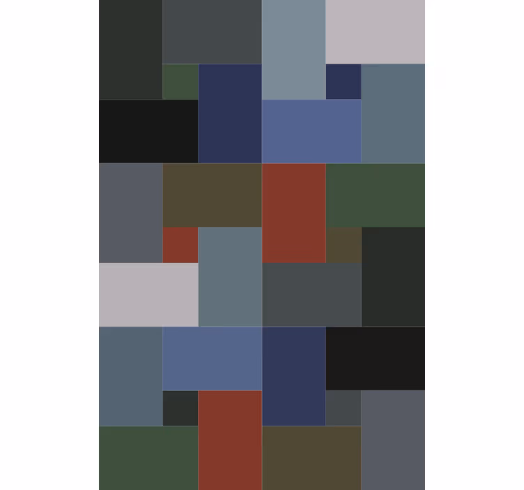 Wallpaper geometric block patterns - TenStickers