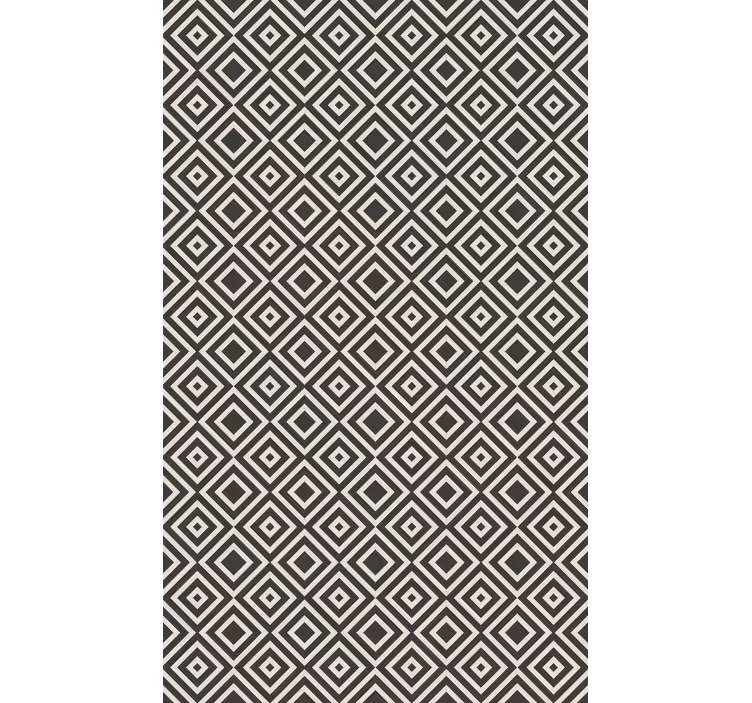 Wallpaper geometric diamond pattern design - TenStickers