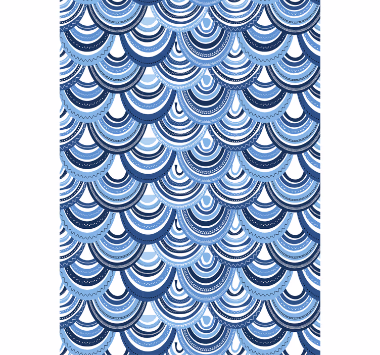 Wallpaper geometric wave design - TenStickers