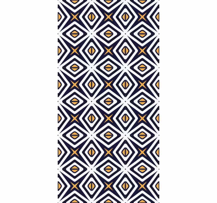 Wallpaper geometric diamond shape design - TenStickers