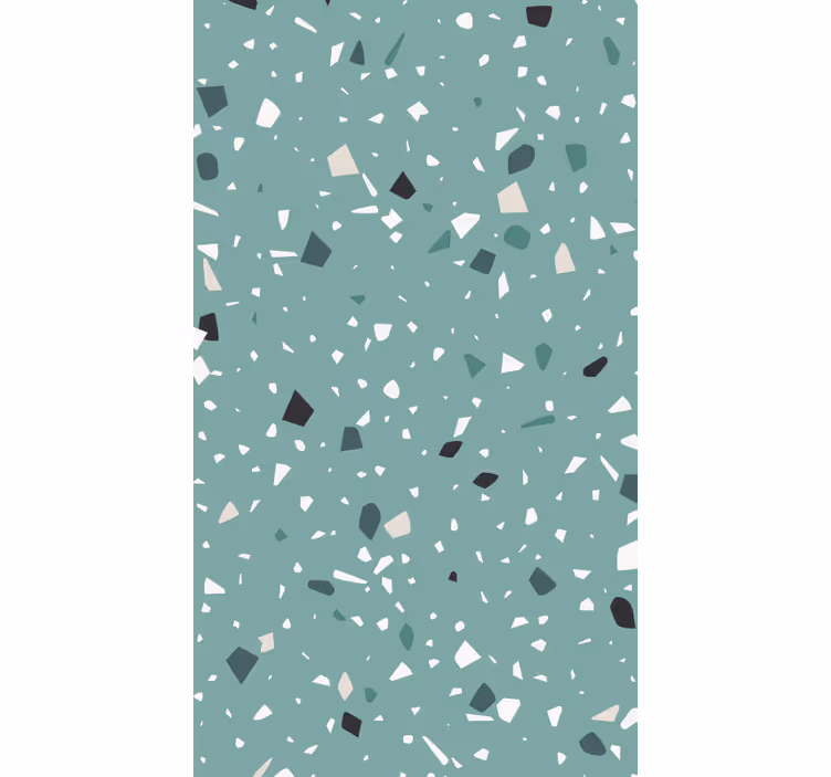 Textured wallpaper aquamarine terrazzo - TenStickers