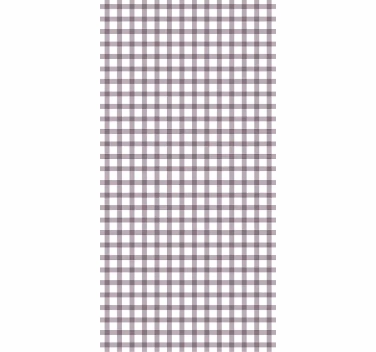Textured wallpaper lilac gingham pattern - TenStickers