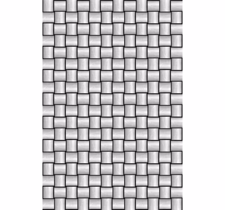 Marble effect wallpaper with grey squares pattern - TenStickers