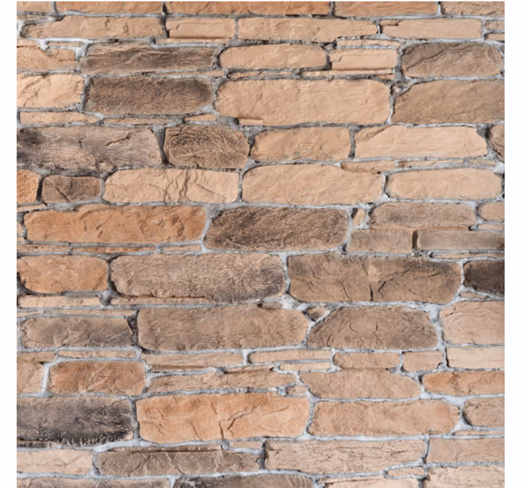 Stone effect wallpaper with realistic brick design - TenStickers