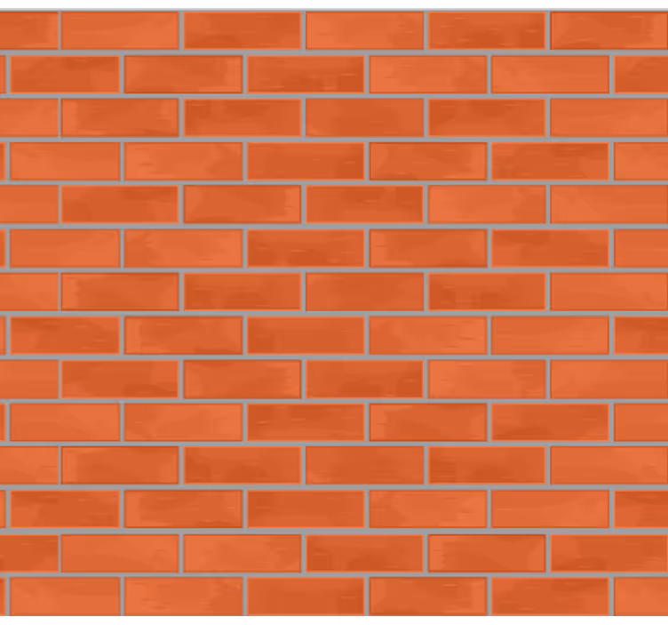 Stone effect wallpaper in red brick design - TenStickers