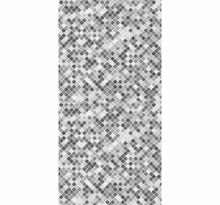 Tile effect wallpaper gray tones square pattern - TenStickers