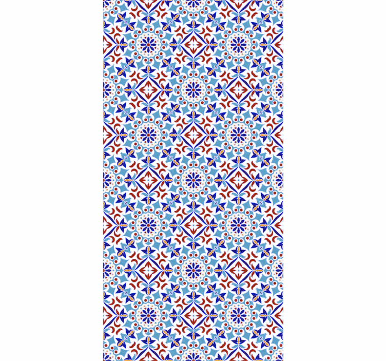 Tile effect wallpaper with ceramic design - TenStickers