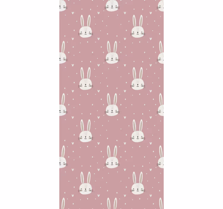 Wallpaper childrens room pink boho pattern - TenStickers