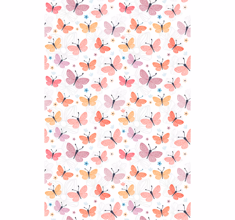 Butterflies wallpaper soaring in the sky - TenStickers