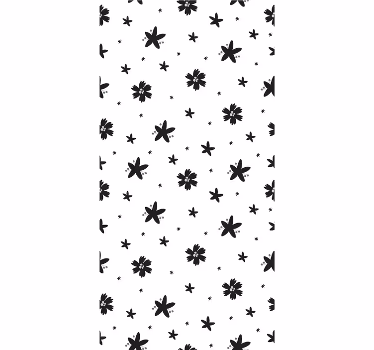 Hallway wallpaper in monochrome design - TenStickers
