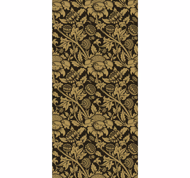 Hallway wallpaper classic beige design - TenStickers