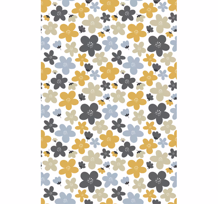 Nordic wallpaper pastel abstract floral design - TenStickers
