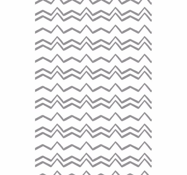 Nordic wallpaper irregular grey zigzag lines pattern - TenStickers