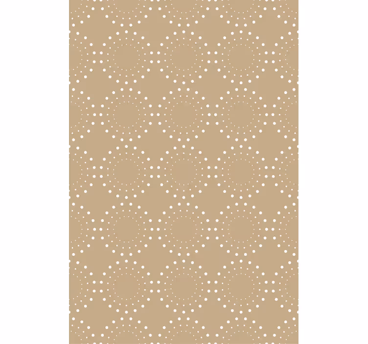 Nordic wallpaper light beige background with white dots - TenStickers