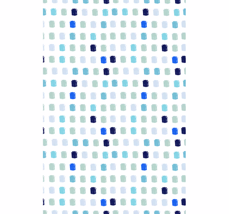 Nordic wallpaper paint strokes in varying blues - TenStickers