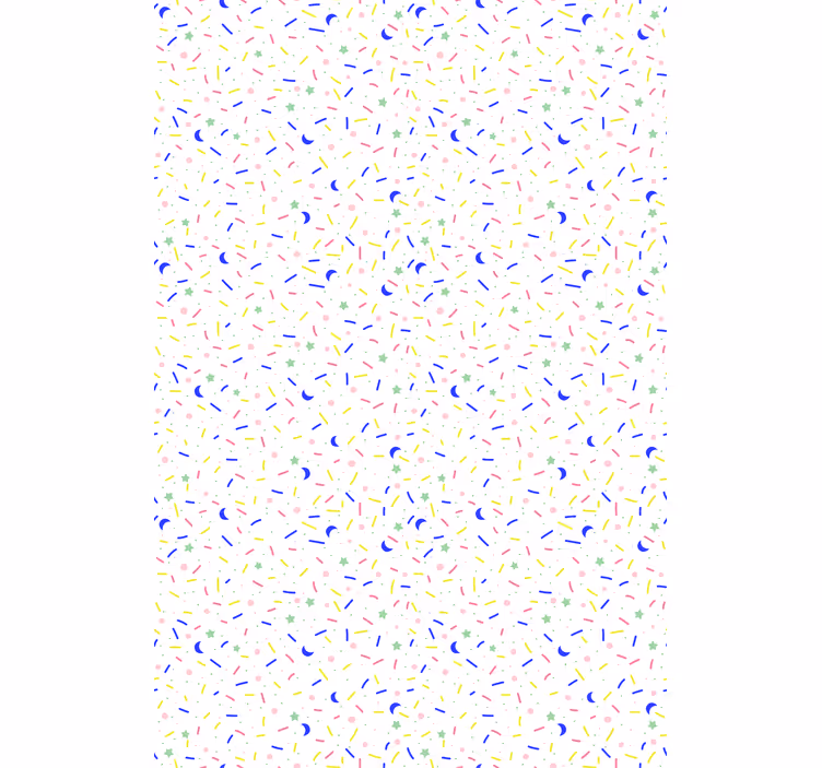 Nordic wallpaper colorful sprinkles design - TenStickers