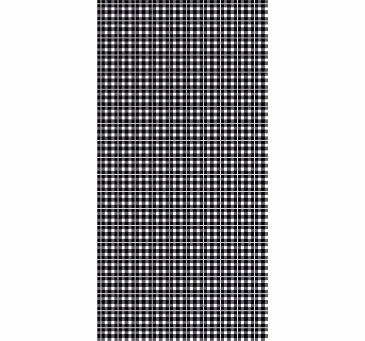Textured wallpaper classic check design - TenStickers