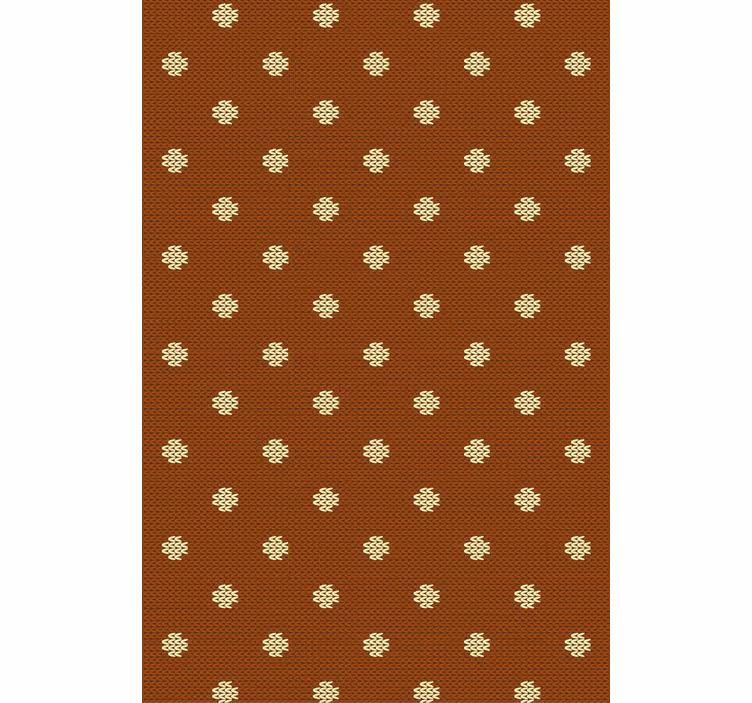 Living area wallpaper polka dot knitted design - TenStickers
