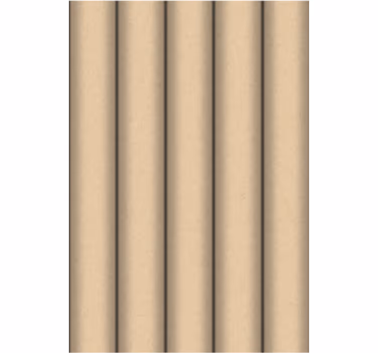 Living area wallpaper brown tube minimalist pattern - TenStickers