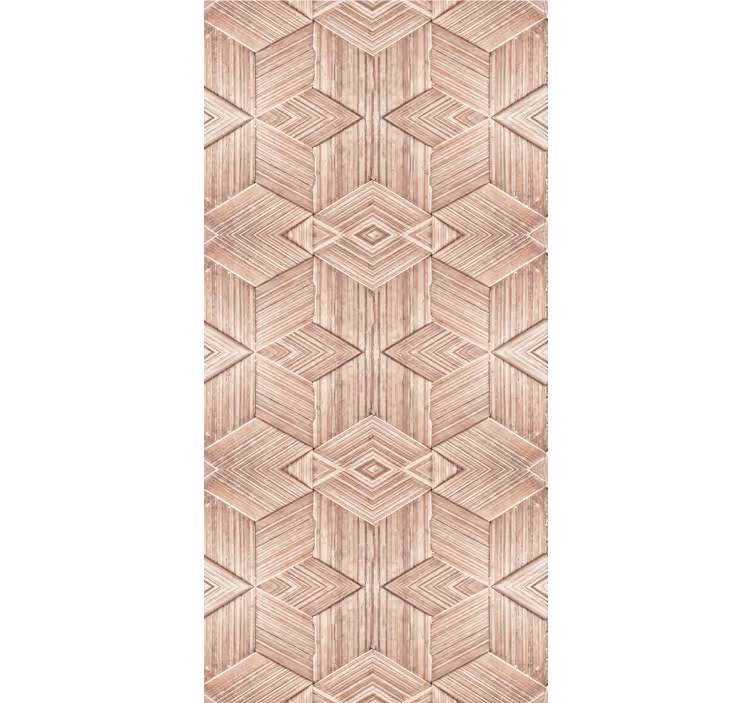 Living area wallpaper light wood texture effect - TenStickers