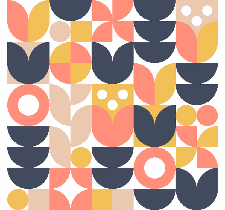 Nordic wallpaper nordic geometric patterns - TenStickers