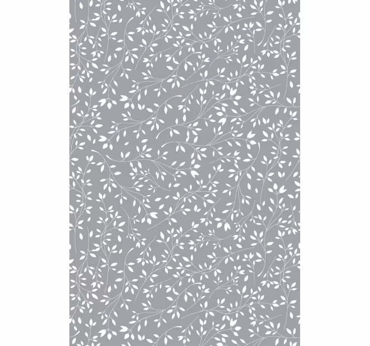 Wallpaper of a tree botanical illustration pattern - TenStickers